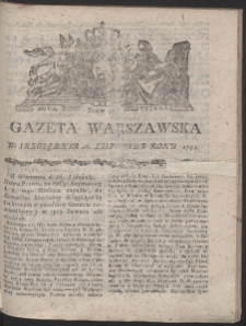 Gazeta Warszawska. R.1791 Nr 92