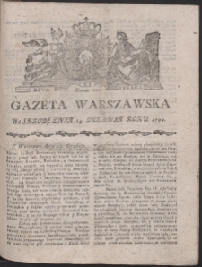 Gazeta Warszawska. R.1791 Nr 100
