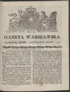 Gazeta Warszawska. R.1792 Nr 89