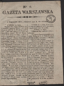 Gazeta Warszawska. R.1796 Nr 6