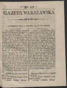 Gazeta Warszawska. R.1796 Nr 10
