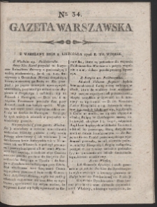 Gazeta Warszawska. R.1796 Nr 34