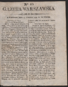 Gazeta Warszawska. R. 1797 Nr 65