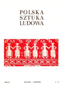 Polska Sztuka Ludowa, Rok IV, styczeń-czerwiec 1950, nr 1-6