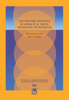 Aktywność fizyczna w górach w ujęciu interdyscyplinarnym