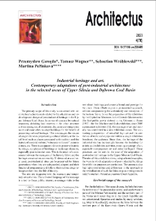 Industrial heritage and art. Contemporary adaptations of post-industrial architecture in the selected areas of Upper Silesia and Dąbrowa Coal Basin