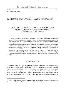 Ozone detection based on an nitrogen oxide photoacoustic spectroscopy system and chemical reaction