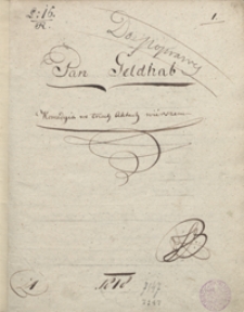 Pan Geldhab. Komedya we trzech aktach wierszem