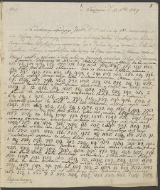 Korespondencja urzędowa poselstwa polskiego przy dworze duńskim w Kopenhadze z deputacją interesów zagranicznych w Warszawie z lat 1789-1791. Tom 2.