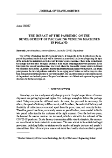 The impact of the pandemic on the development of packaging vending machines in Poland