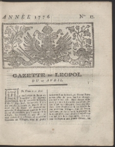Gazette de Leopol. R. 1776 Nr 17