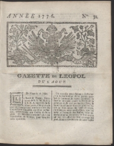 Gazette de Leopol. R. 1776 Nr 32