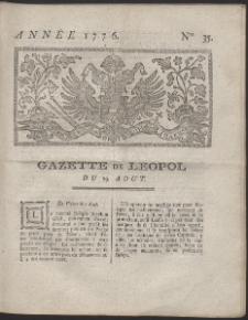 Gazette de Leopol. R. 1776 Nr 35
