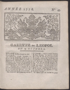 Gazette de Leopol. R. 1776 Nr 43