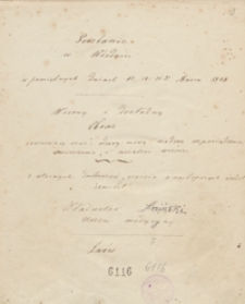 Powstanie w Wiedniu w pamiętnych dniach 13, 14, 15 marca 1848. Wierny i dokładny obraz, zawierający oraz odezwy, mowy rządowe, rozporządzenia, obwieszczenia i niektóre wiersze. Z własnych dostrzeżeń, częścią z najlepszych źródeł skreślił [...] Władysław Łoziński, uczeń medycyny