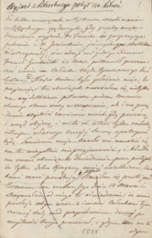 [Dziennik podr&oacute;ży do Petersburga w 1830 r.]