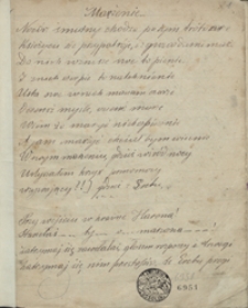 [Utwory wierszowane z lat 1882-1885]