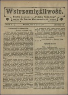 Wstrzemięźliwość : dodatek miesięczny do „Posłańca Niedzielnego” dla Bractwa Wstrzemięźliwości. R. 7 (1906), nr 7