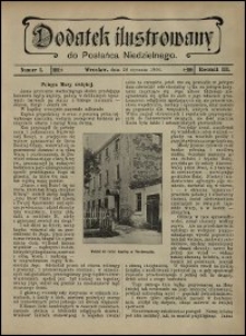 Dodatek Ilustrowany do Posłańca Niedzielnego. R. 3 (1906), nr 1