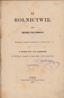 O rolnictwie