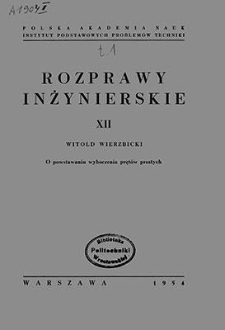 Rozprawy Inżynierskie XII
