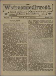 Wstrzemięźliwość : dodatek miesięczny do &bdquo;Posłańca Niedzielnego&rdquo; dla Bractwa Wstrzemięźliwości. R. 8 (1907), nr 2