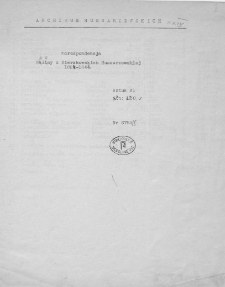 Archiwum Husarzewskich. Korespondencja Heleny z Sierakowskich Husarzewskich z lat 1824-1846. Listy od r&oacute;żnych os&oacute;b.