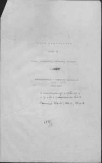 Teki Łempickich. Materiały dotyczące spraw handlowych Towarzystwa Popierania Przemysłu Ludowego w Królestwie Polskim z lat 1909-1913. Głównie korespondencja, notatki, wykazy, kwity, rachunki i inne.