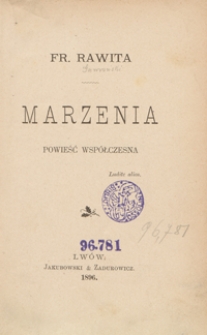 Marzenia : powieść współczesna