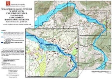 Maksymalny zasięg powodzi w lipcu 1997 r. i we wrześniu 2024 r. na obszarze Lądka-Zdroju, Radochowa i Stójkowa. Rzeka Biała Lądecka