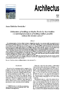 Delineation of buildings at Machu Picchu by Inca builders - is metrological analysis of building outlines possible without the invasive survey?