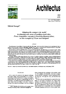 Adapting the compact city model in planning new areas of medium-sized cities. From competition concepts to local development plans, on the examples of Tczew and Stargard