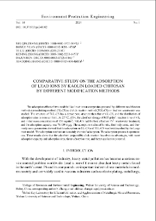 Comparative study on the adsorption of lead ions by kaolin loaded chitosan by different modification methods