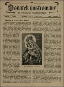 Dodatek Ilustrowany do Posłańca Niedzielnego. R. 5 (1908), nr 1