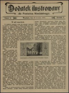 Dodatek Ilustrowany do Posłańca Niedzielnego. R. 5 (1908), nr 4