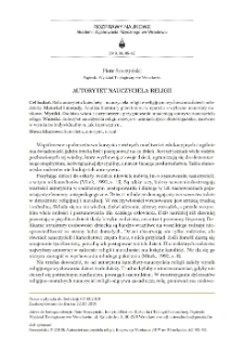 Autorytet nauczyciela religii