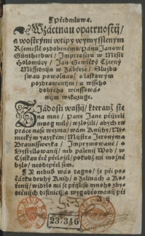 Liber de Arte Distillandi = Knijhy o prawém Vměnij Dystyllowánj a neb wod pálenj [...] / Skrze [...] Jeronýma Braunssweyka sebrané [...]