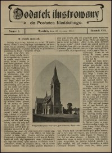 Dodatek Ilustrowany do Posłańca Niedzielnego. R. 8 (1911), nr 1
