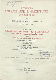 Gebäude für Lebensmittelversorgung