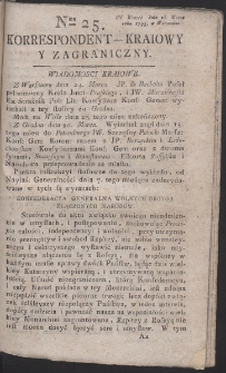 Korrespondent Kraiowy Y Zagraniczny. R. 1793 Nr 25