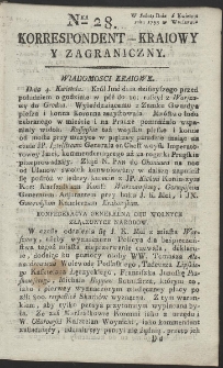 Korrespondent Kraiowy Y Zagraniczny. R. 1793 Nr 28