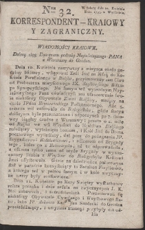 Korrespondent Kraiowy Y Zagraniczny. R. 1793 Nr 32