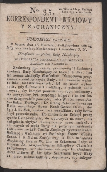 Korrespondent Kraiowy Y Zagraniczny. R. 1793 Nr 35