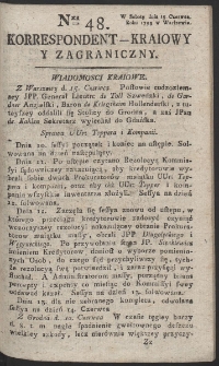 Korrespondent Kraiowy Y Zagraniczny. R. 1793 Nr 48