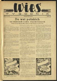 Wieś. 1945, R.2 nr 1 (8)