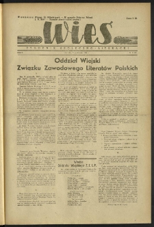 Wieś. 1945, R.2 nr 13 (20)