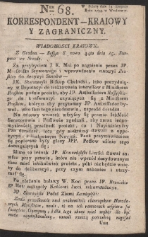 Korrespondent Kraiowy Y Zagraniczny. R. 1793 Nr 68