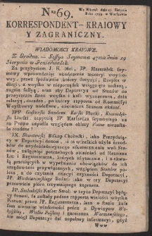 Korrespondent Kraiowy Y Zagraniczny. R. 1793 Nr 69