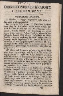 Korrespondent Kraiowy Y Zagraniczny. R. 1793 Nr 71