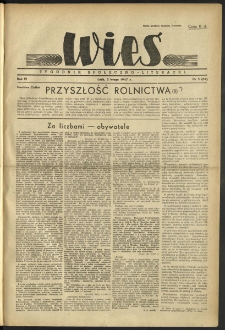 Wieś. 1947, R.4 nr 5 (84)